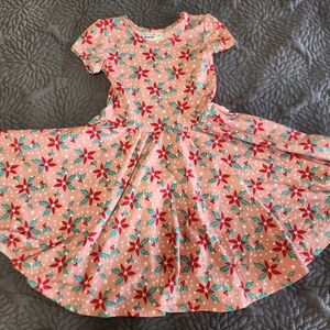 Dot Dot Smile Floral Pink Kids Dress 5/6